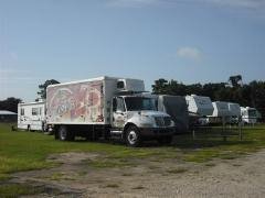 truck parked outside